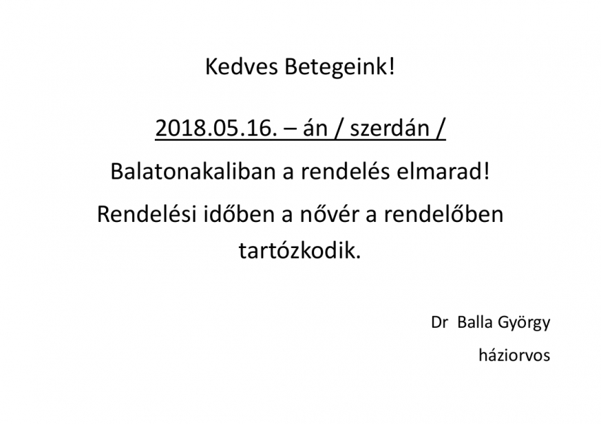 Tájékoztatás