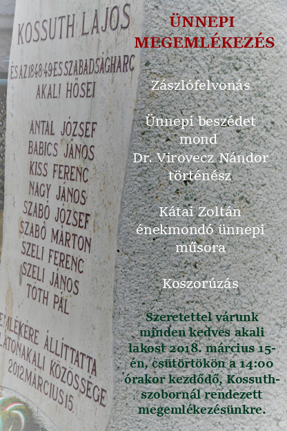 Március 15-i megemlékezés