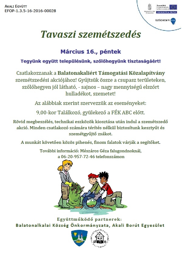 Tavaszi szemétszedés