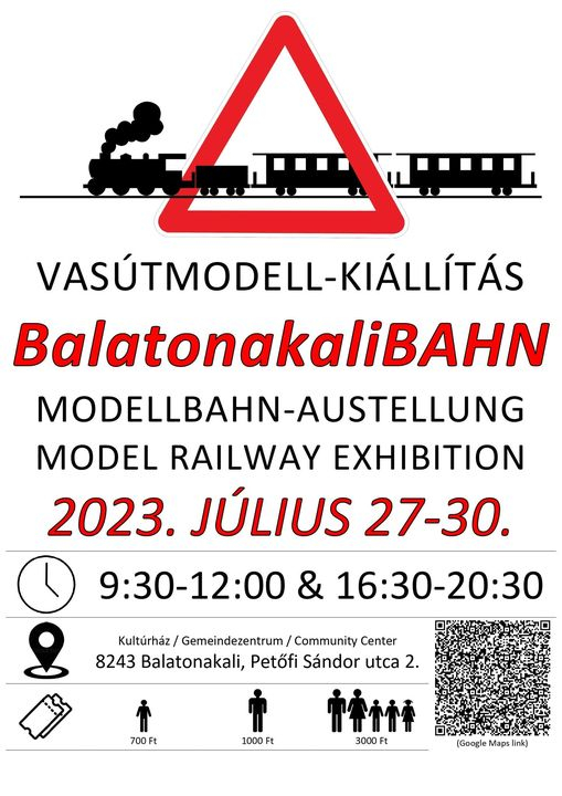Vasútmodell kiállítás Balatonakali-BAHN