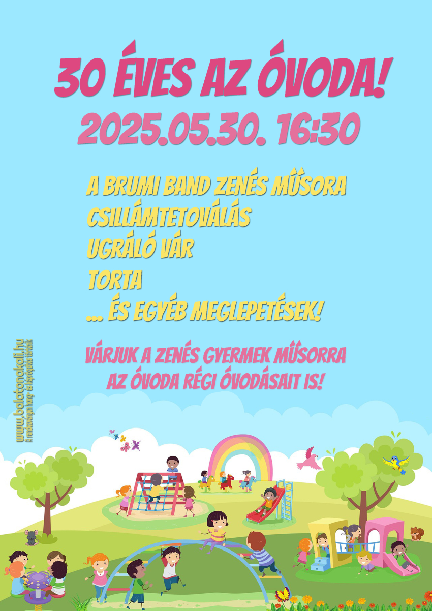 30 éves az óvoda!
