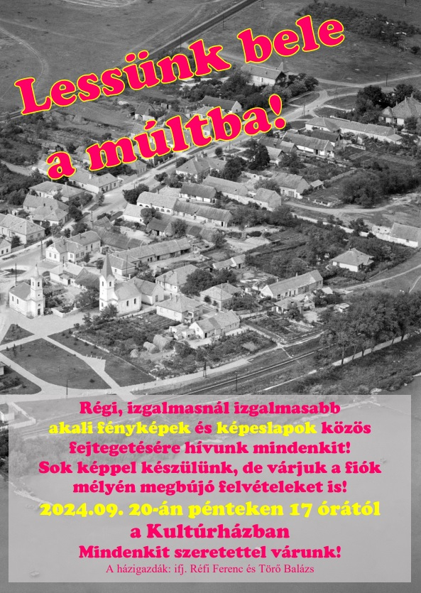Elő a régi fényképekkel