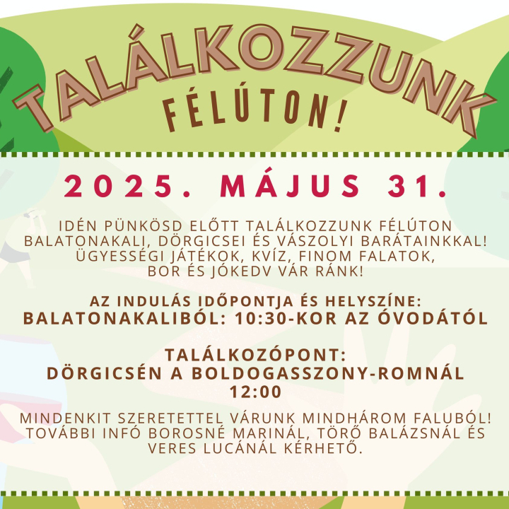 Tavaszi túra és szomszédolás