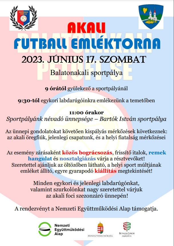 Akali futball emléktorna