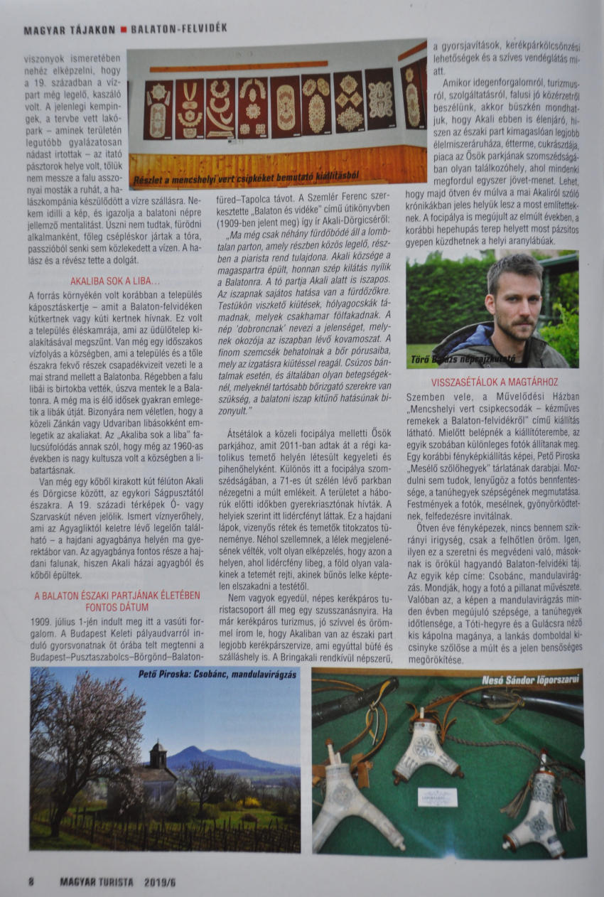 Akali a Magyar Turista magazinban
