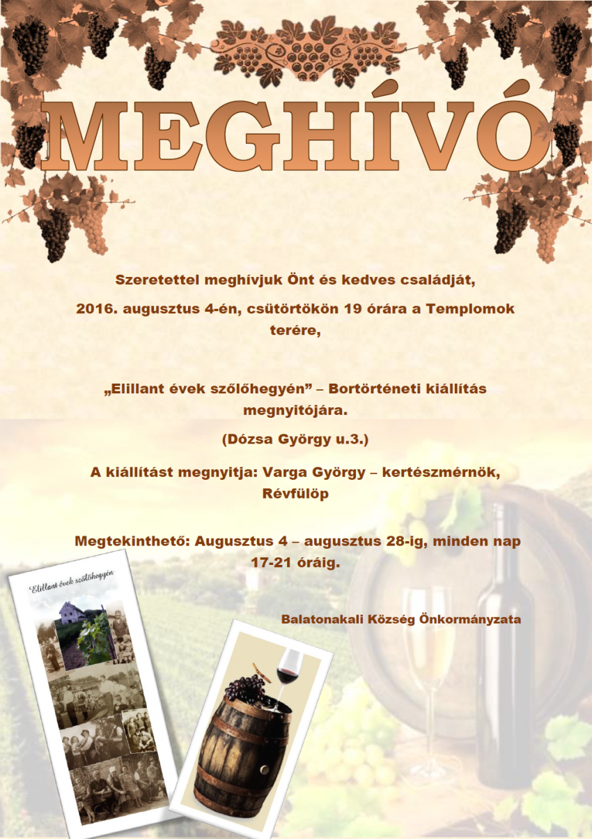 Kiállítás megnyitó