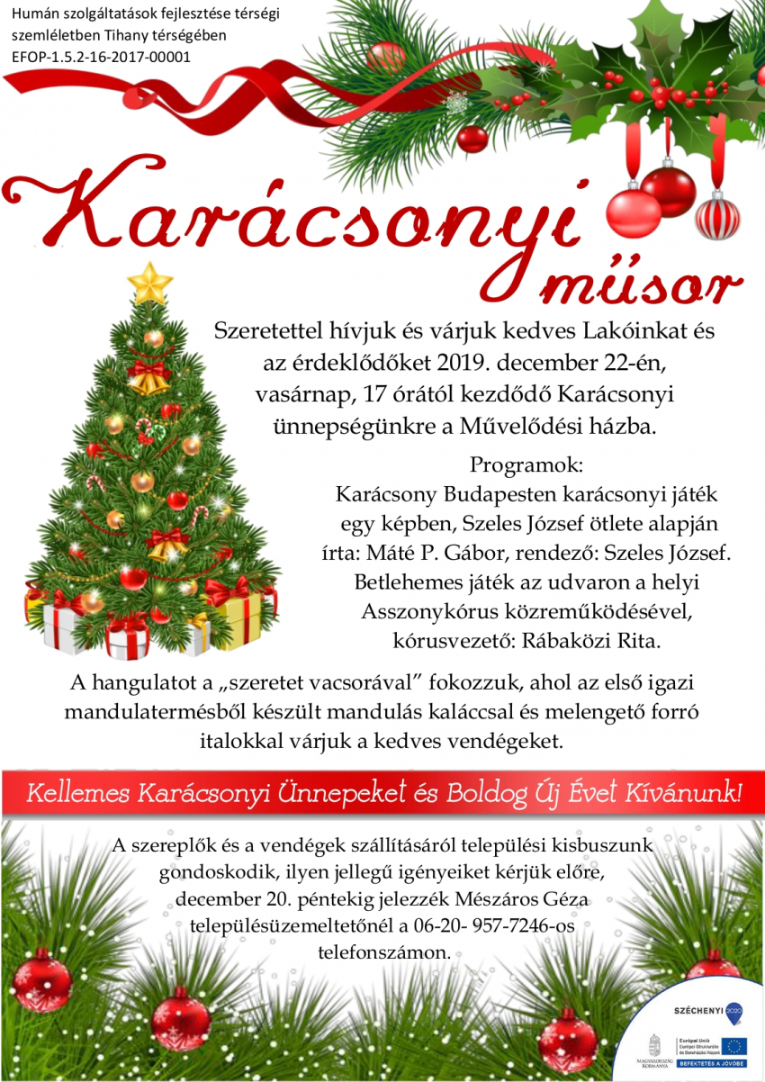 Karácsony mandulával, szeretettel