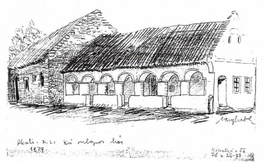 Vargha László rajza az épületről.