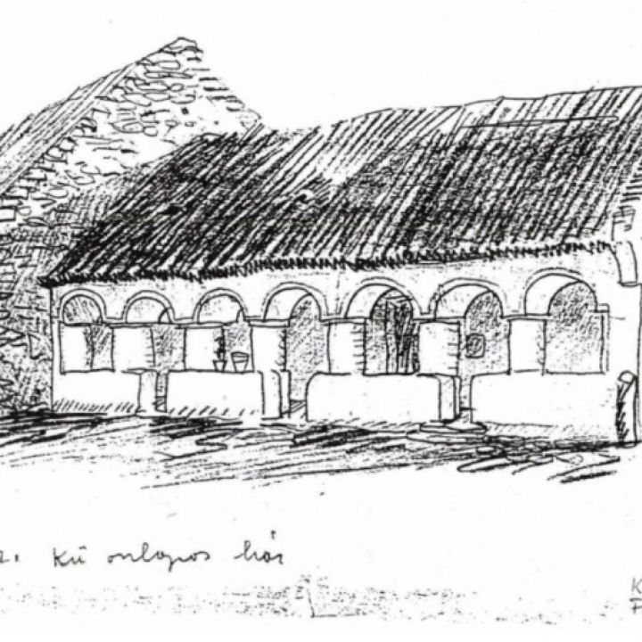 Vargha László rajza az épületről.