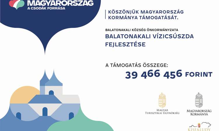Balatonakali vízicsúszda fejlesztése