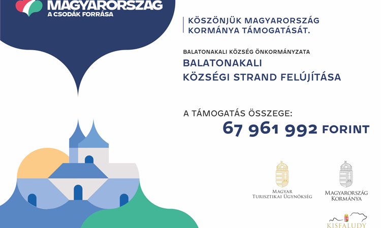 Balatonakali községi strand felújítása