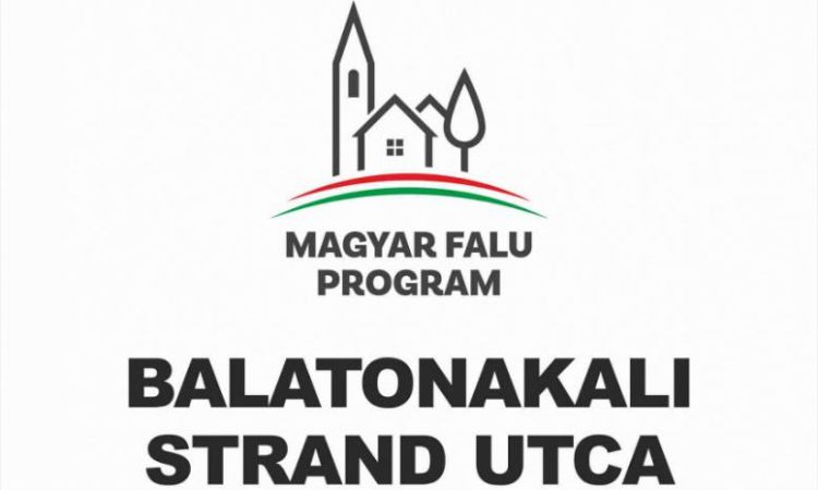 Balatonakali Strand utca felújítása