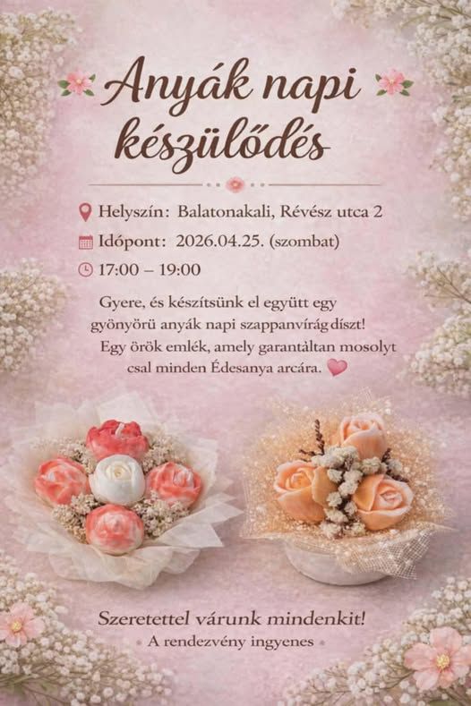 Anyáknapi kézműves foglalkozás