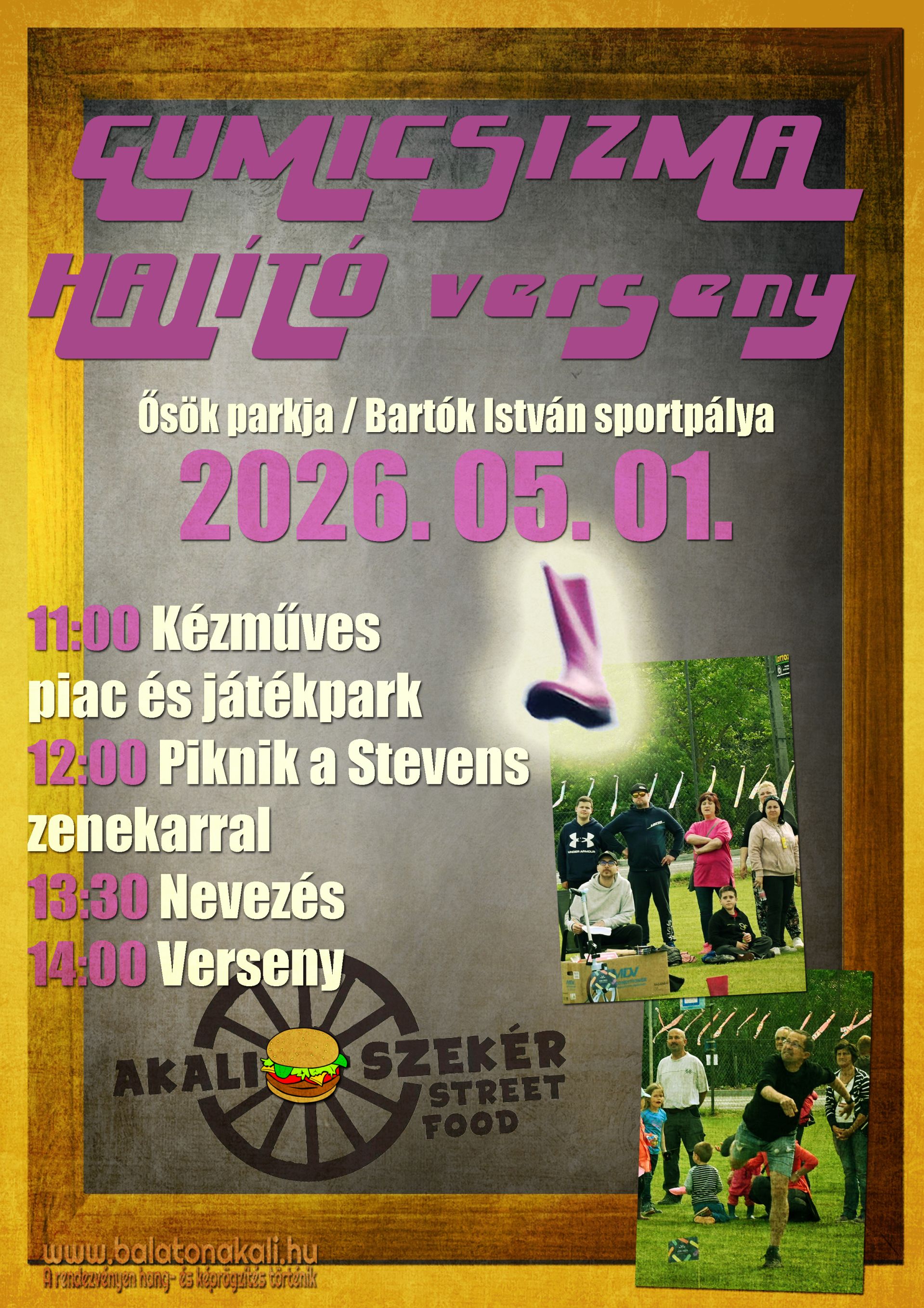 Gumicselló hajító verseny
