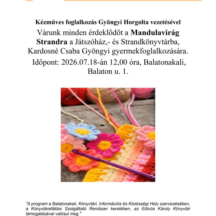Horoglásos kézműves foglalkozás