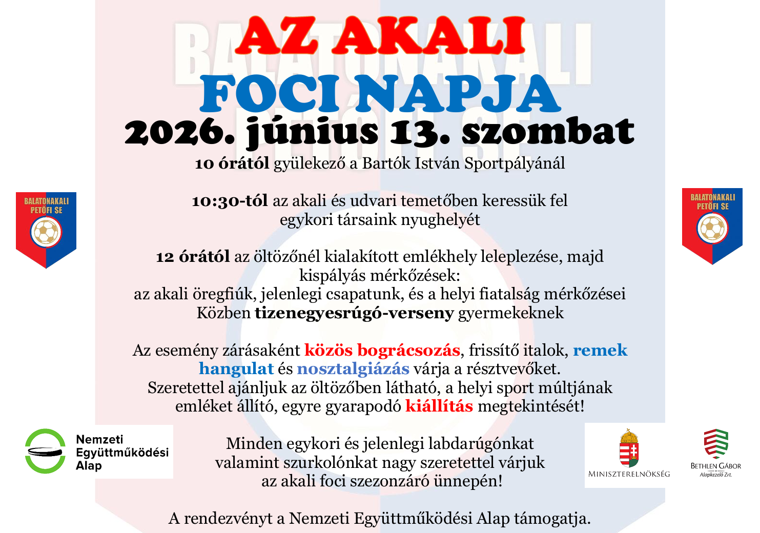 Az akali foci napja