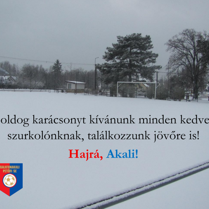 Boldog karácsonyt kíván a sportegyesület!